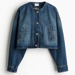 H&M OVERSIZED BUTTON-FRONT JACKET